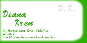 diana kren business card